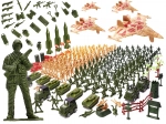 Sammlerset Militärfiguren 307 Stk