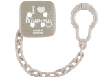 Canpol babies Schnullerband I LOVE MUMMY, grau