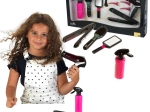 Kinder-Friseurset BRAUN 7-in-1 mit Föhn, Glätteisen und Spangen – KLEIN