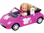 Puppe Evička mit Auto New Beetle und Picknickset