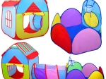 Kinderzelt 3-in-1 mit Tunnel und Spielgehege