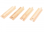 Mittlere gerade Holzschienen Bigjigs Rail 16 cm