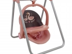 Puppenset 3-in-1 Schwan – Hochstuhl, Wippe und Autositz