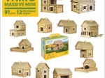 Holz-Baukasten VARIO MASSIVE mini – 91 Teile