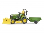 Gartentraktor JOHN DEERE X949 mit Gärtnerfigur von BRUDER
