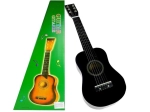 Klassische Holz-Gitarre mit Plektrum Schwarz 60 cm