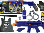 Polizeispielset mit Schussgeräuschen und Zubehör