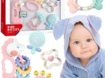 WOOPIE Baby sensorisches Rassel- und Beißring-Set – 5 Stück