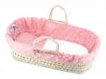Petitcollin tragbare Basttasche Corail Etoilé für Puppen