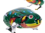 Metall-Hüpffrosch im Retro-Stil