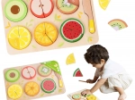Holzobst zum Schneiden Montessori 23 Stück