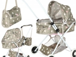 Puppenwagen mit Tasche und Sternen