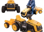 EVO Kinder Elektrotraktor JCB mit Anhänger