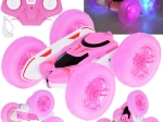 RC Stuntauto 360° mit leuchtenden Rädern – pink FLORID Rolling