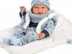 Llorens New Born Junge - Realistische Babypuppe mit Ganzkörper-Vinyl - 40 cm