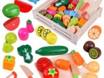 Holzset Obst und Gemüse zum Schneiden für Kinder