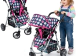 Puppenwagen WOOPIE Royal mit verstellbarer Sitzfläche und 4 Rädern