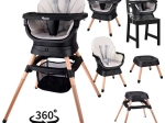 Multifunktionaler drehbarer Kinderhochstuhl 6-in-1