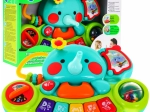 Interaktiver Elefant mit Mini-Klavier für Kinder 6M+ – musikalisches Spielzeug und Rassel