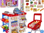 Kindersupermarkt mit Scanner, Waage und Einkaufswagen