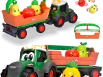 Interaktiver Fendt-Traktor mit abnehmbarem Anhänger und Obst