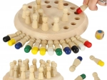 Holz-Logik-Memory-Spiel – bunte Stifte