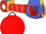 Kinder Spielzelt 3 in 1 Tipi + Tunnel + Häuschen
