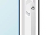 Abschließbarer Fenstergriff mit Schlüssel – weiß