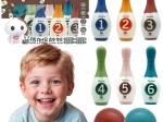 Bunte Kinderkegel mit Zahlen WOOPIE