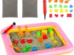 Kinetischer Sand zur Förderung der Kreativität + Sandkasten und Zubehör
