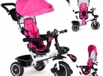 Kinderdreirad mit drehbarem Sitz und Verdeck rosa ECO TOYS