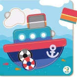 Kinderpuzzle Dampfschiff DODO
