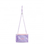 Baagl Geldbeutel für den Hals Mazlíčci – lila Textilgeldbörse mit Kordel