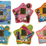 Taschen-Elektronikspiel Tetris in Sternform – orange