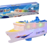 Passagierschiff für Ausflüge mit Lichtern und Geräuschen