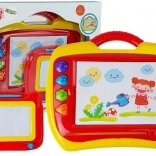 magnetische Zeichentafel Znikopis – Set 2 Stk., rot‑gelb