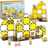 Magnetische Bausteine 7,5 cm – Baustelle STEAM, 47 Teile Woopie