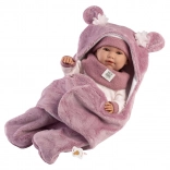 Realistische Baby-Puppe mit Geräuschen und weichem Stoffkörper