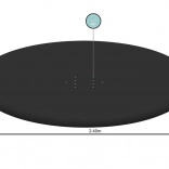 Abdeckplane für aufblasbaren Pool mit Luftring 244 cm BESTWAY