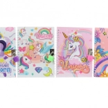 Notizbuch mit Schloss und Einhornmotiv 14 × 18 cm