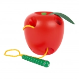 Holzspielzeug zum Durchfädeln Apfel