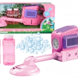 Rosa Seifenblasen-Rasenmäher