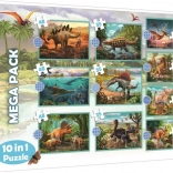 Puzzle 10-in-1 Dinosaurier