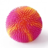 Zerzauster Regenbogenball mit Licht - Orange-rosa