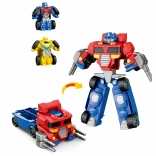 Großes und kleines Autoroboter-Set