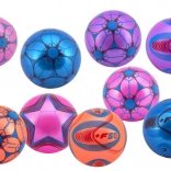 Bunter aufblasbarer Gummiball 23 cm im Netz – Farb-Mix