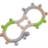 Hess hölzernes motorisches Rasselspielzeug in Form einer Acht