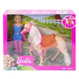 Barbie Reitset mit Pferd und Helm