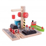 Bigjigs Rail Kohledock mit Kran