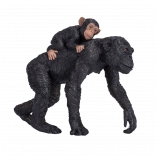 Schimpansenfigur mit Jungtier – realistisches Tier für Kinder und Sammler